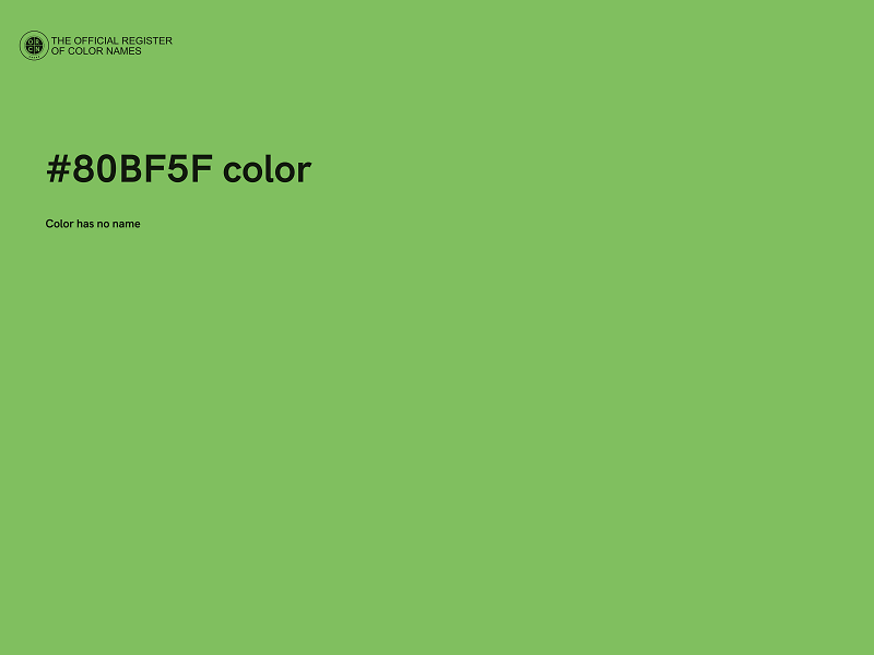 #80BF5F color image