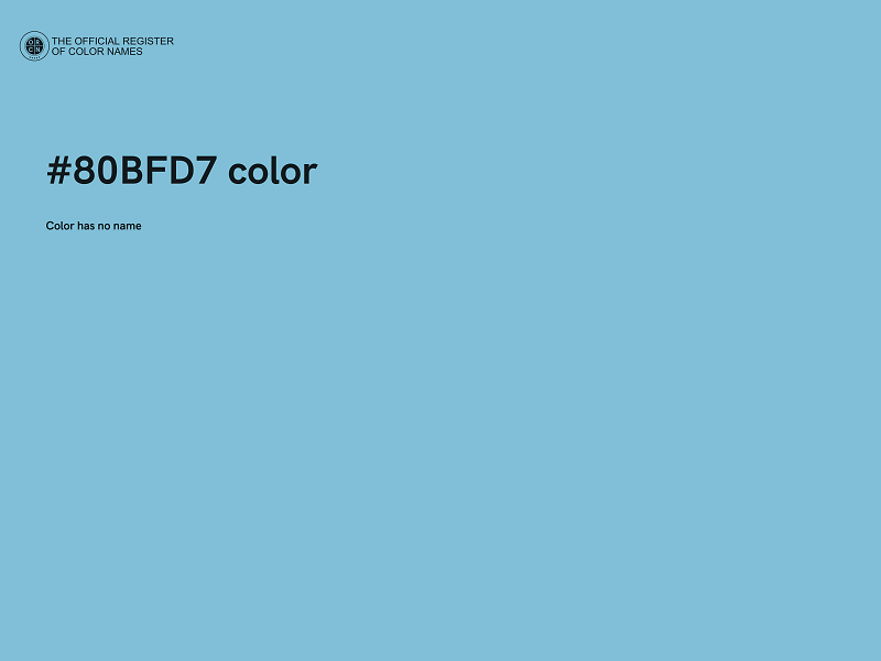#80BFD7 color image