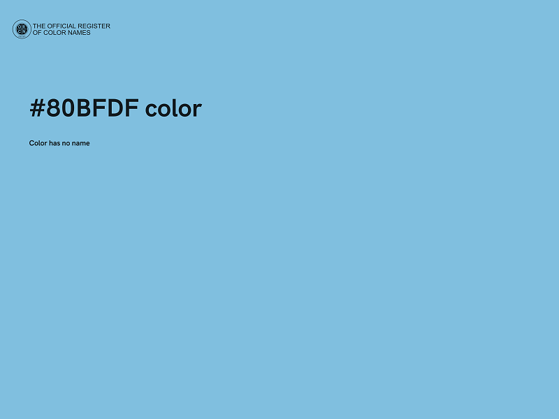#80BFDF color image