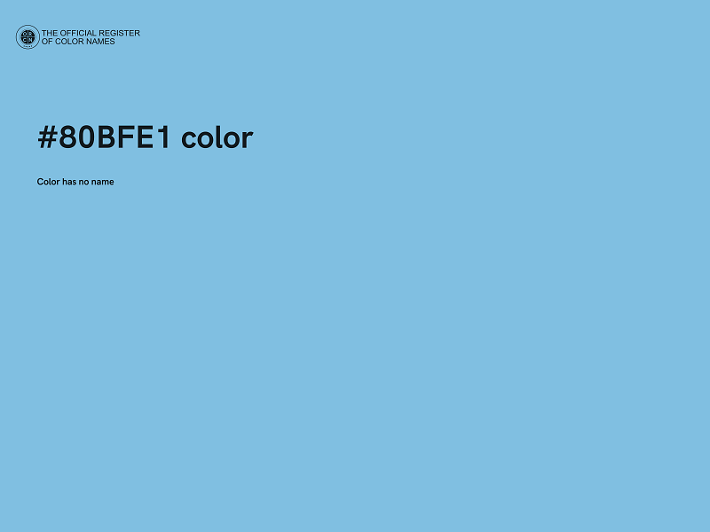 #80BFE1 color image