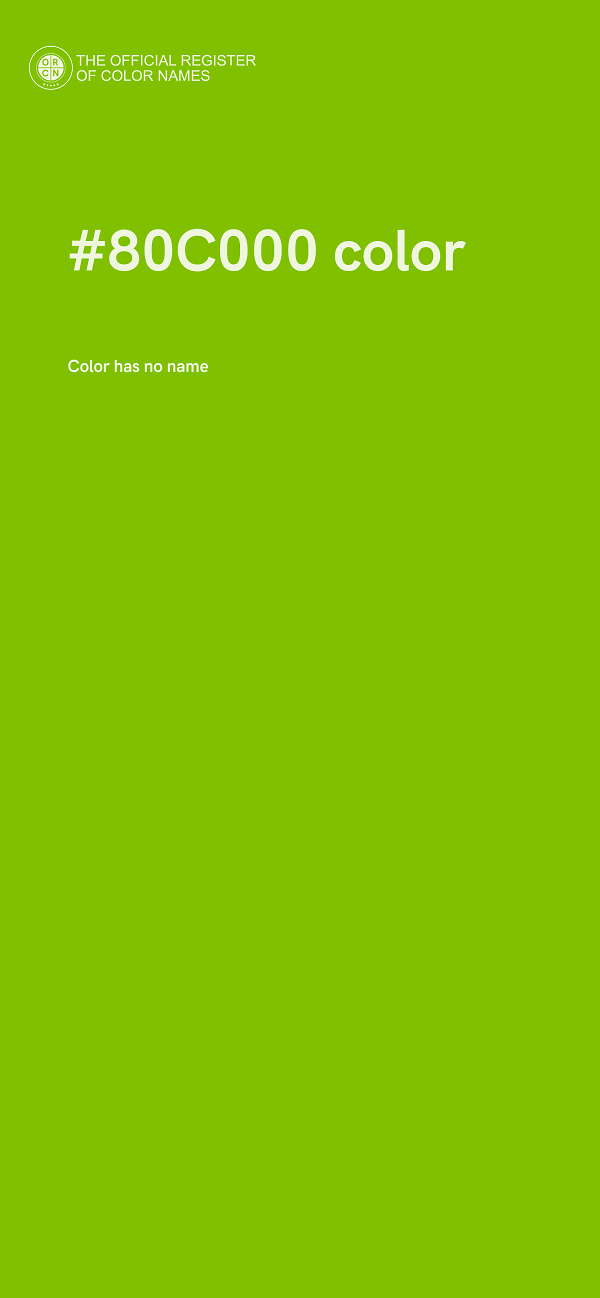 #80C000 color image