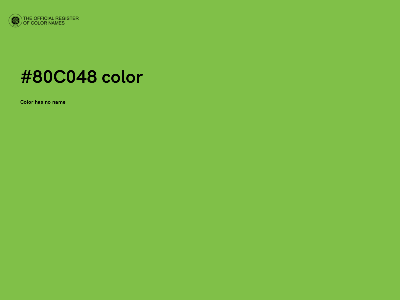 #80C048 color image