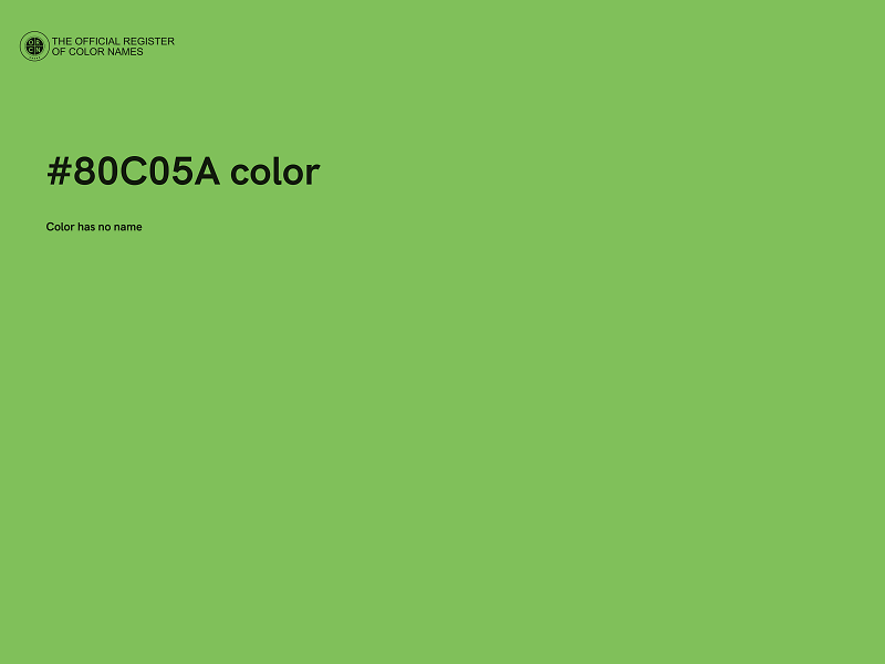 #80C05A color image