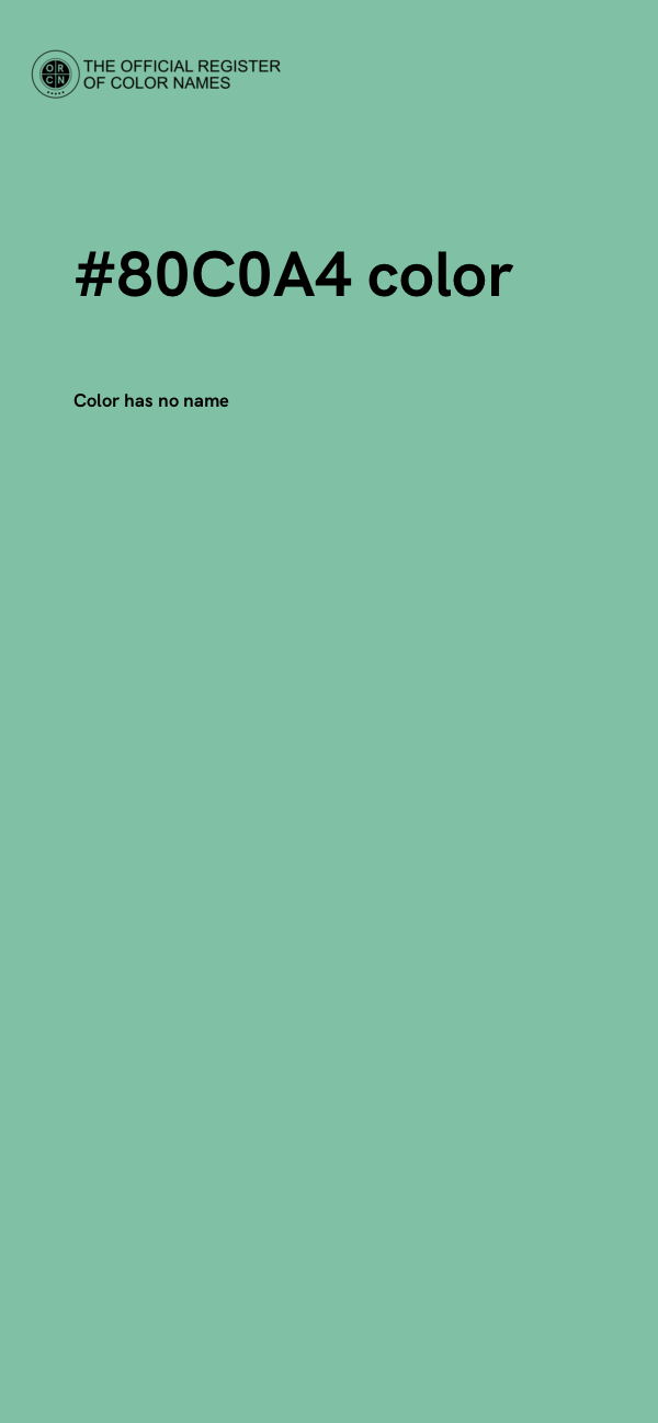 #80C0A4 color image