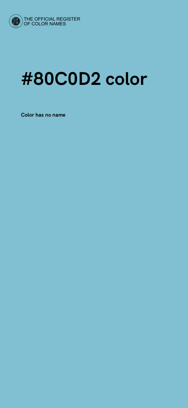 #80C0D2 color image