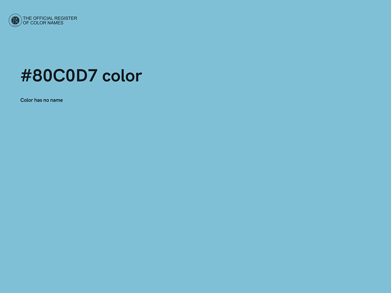 #80C0D7 color image