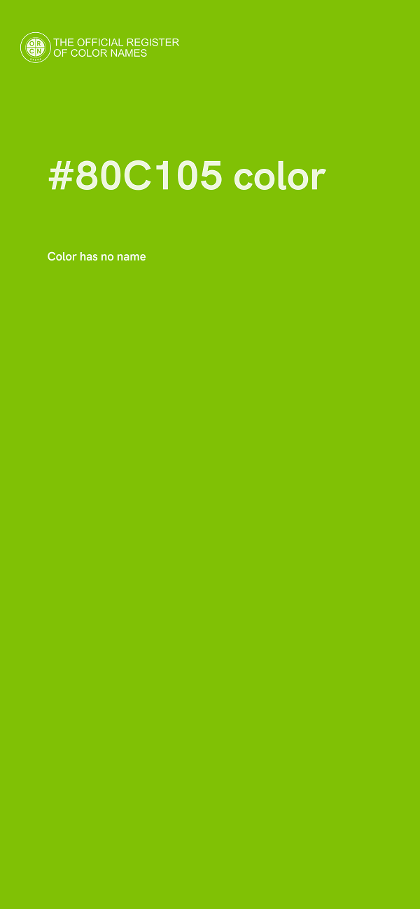 #80C105 color image