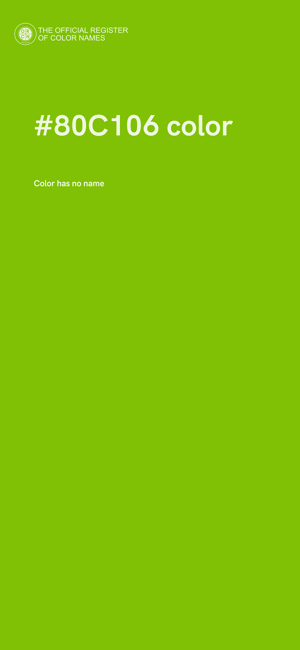 #80C106 color image