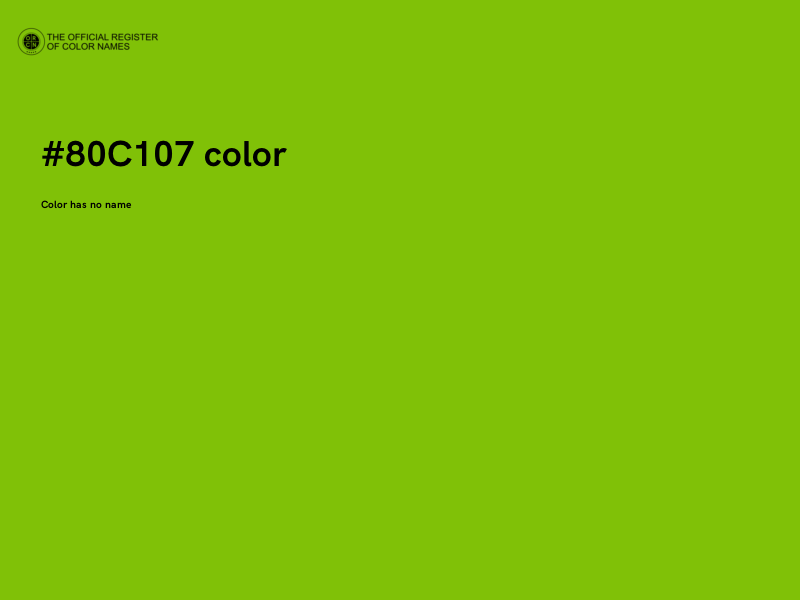#80C107 color image