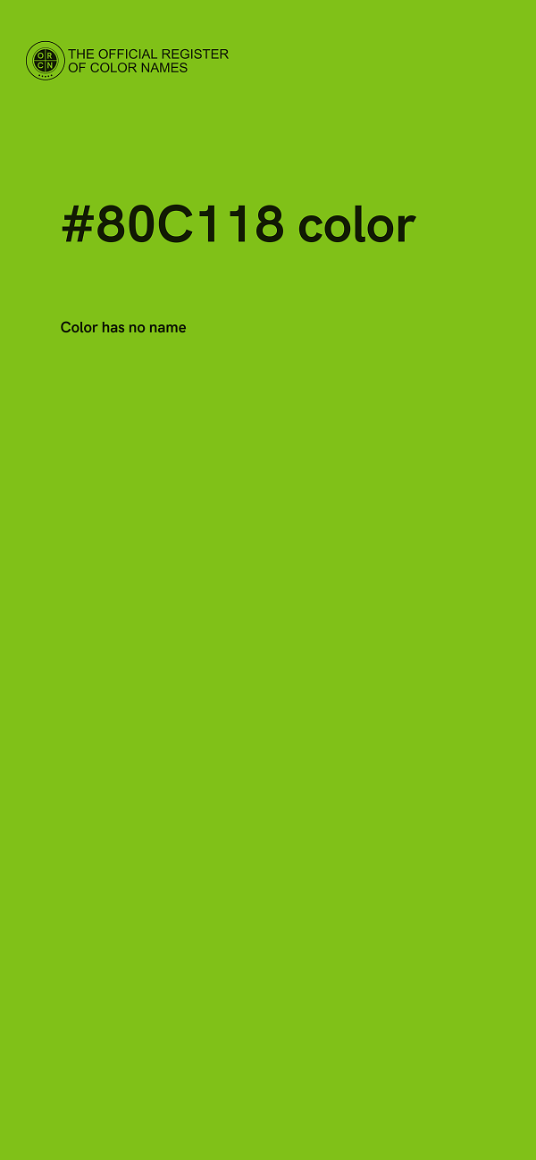 #80C118 color image
