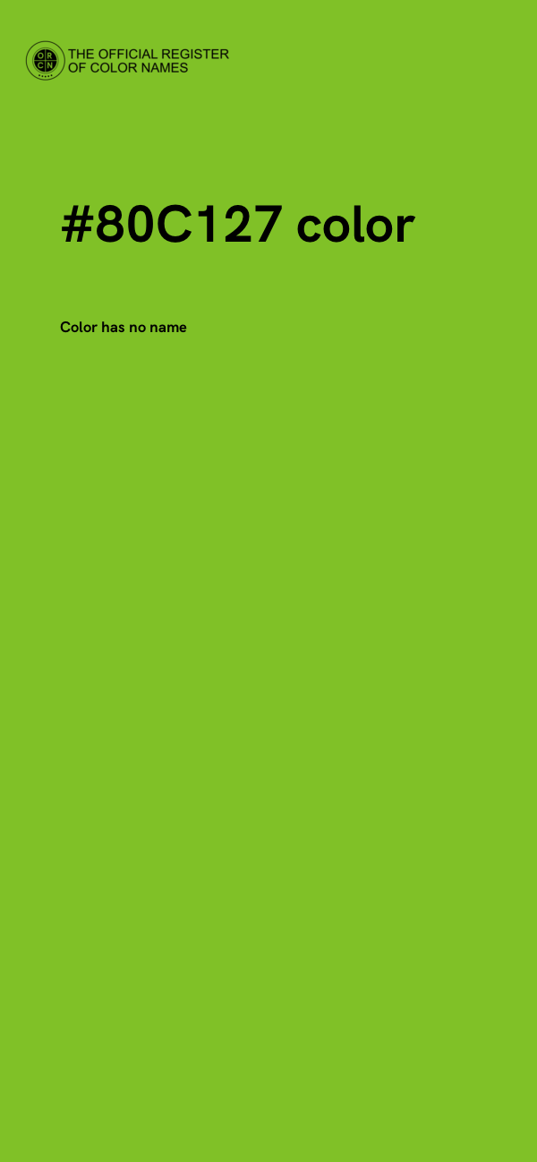 #80C127 color image