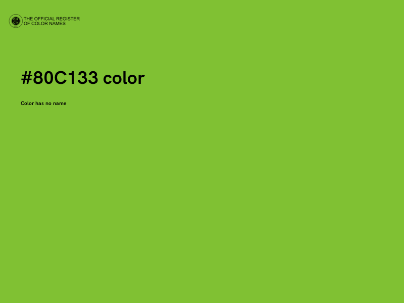 #80C133 color image