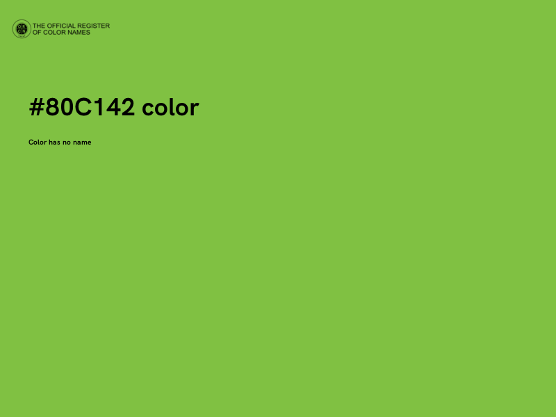 #80C142 color image