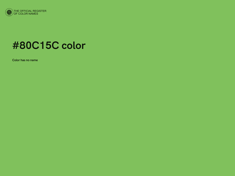 #80C15C color image