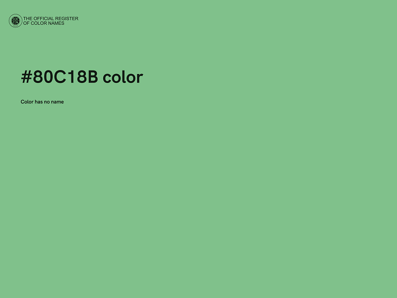 #80C18B color image