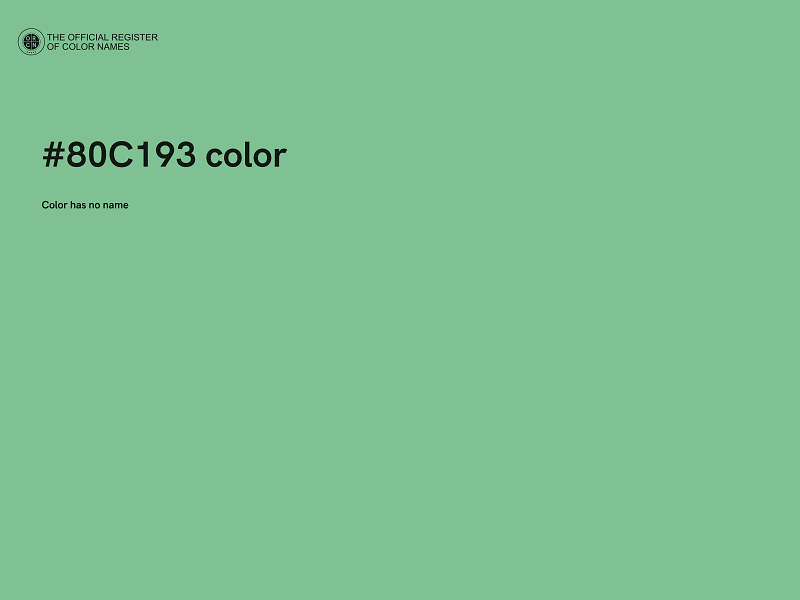 #80C193 color image