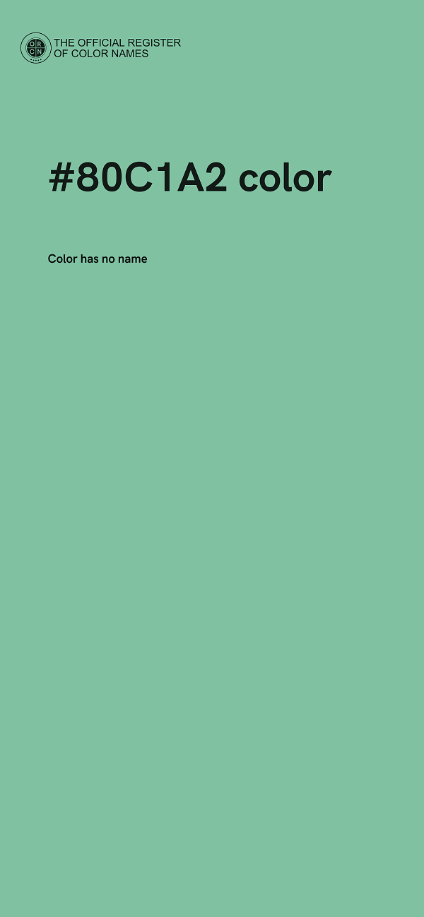 #80C1A2 color image
