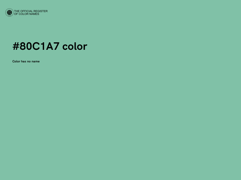 #80C1A7 color image