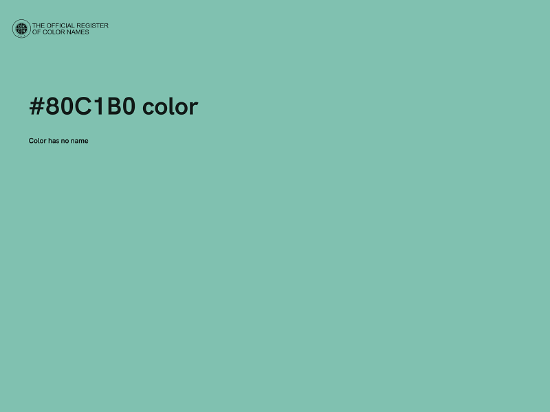 #80C1B0 color image