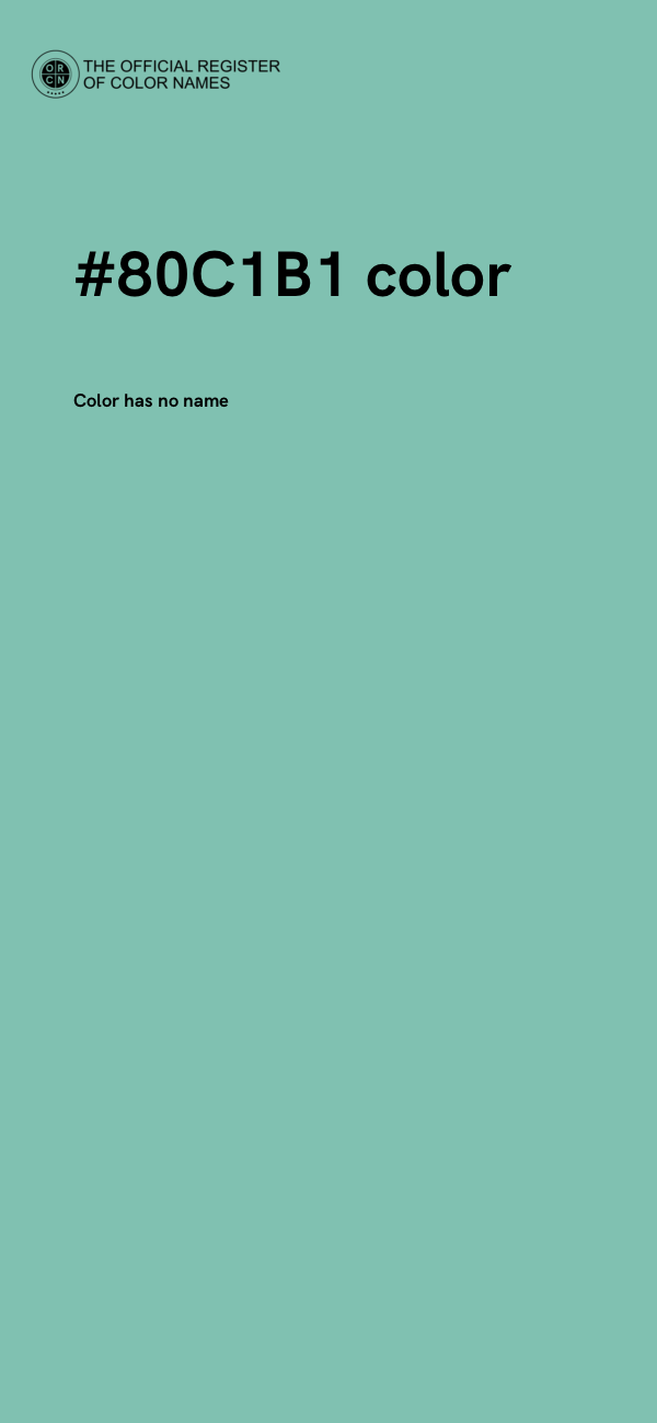 #80C1B1 color image