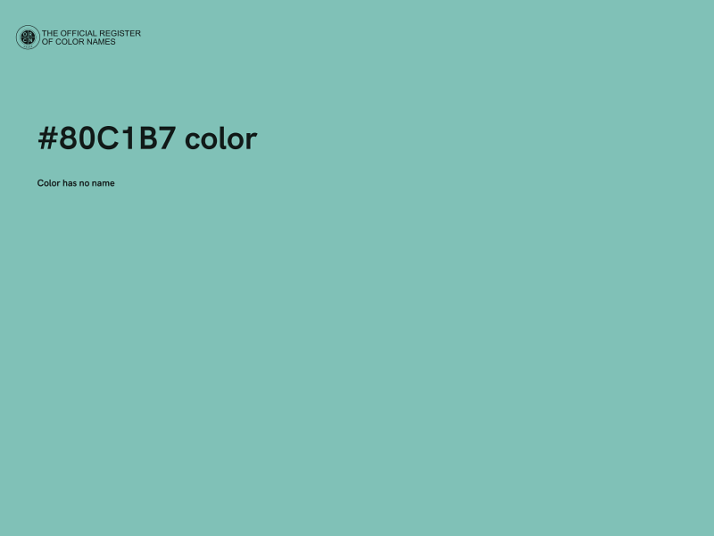 #80C1B7 color image