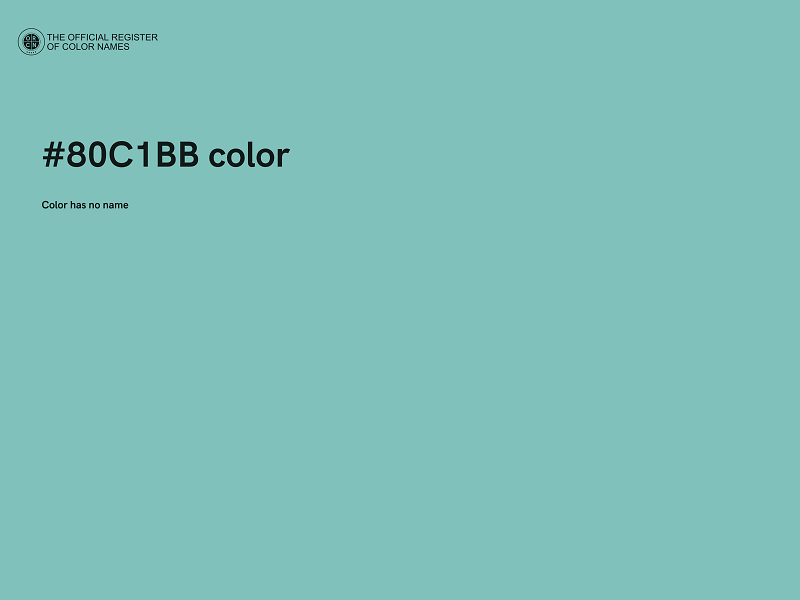 #80C1BB color image