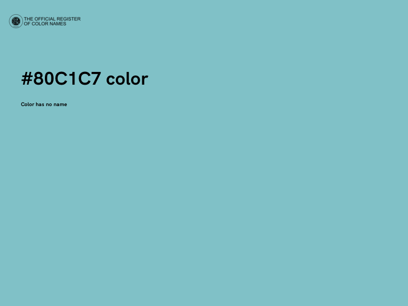 #80C1C7 color image