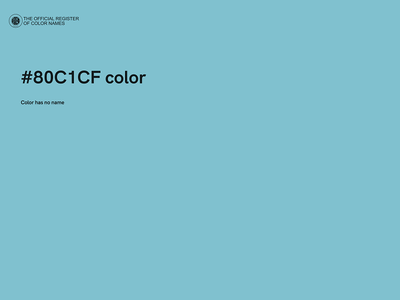 #80C1CF color image