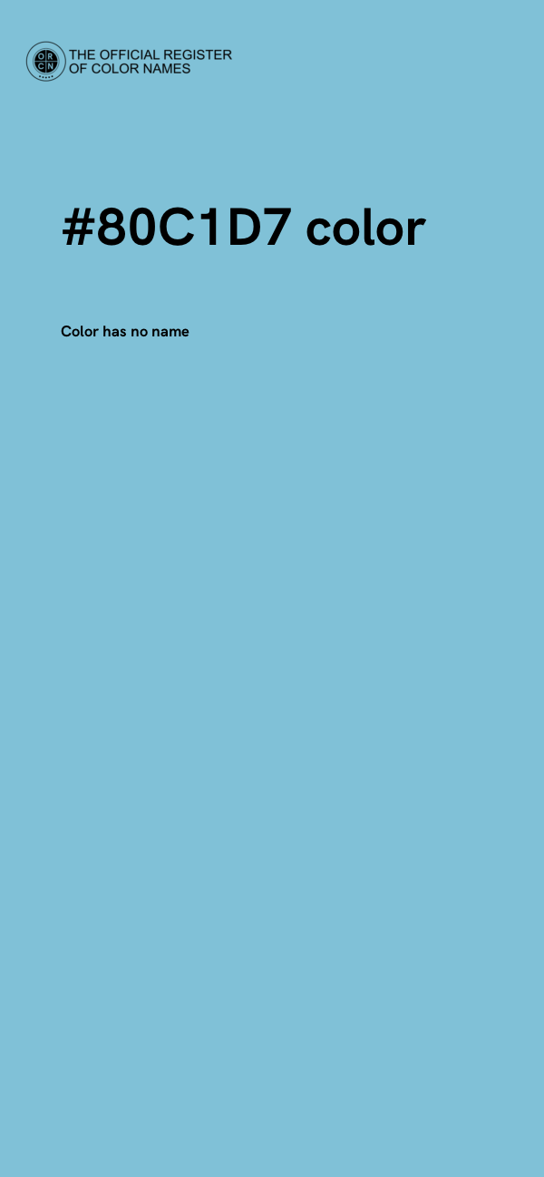 #80C1D7 color image