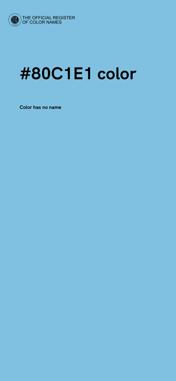 #80C1E1 color image