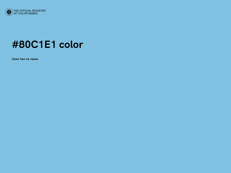 #80C1E1 color image