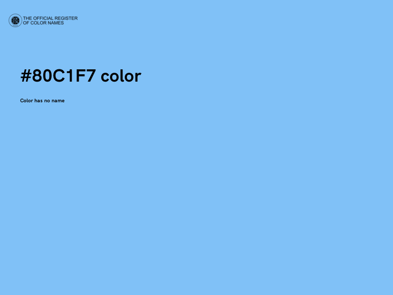#80C1F7 color image