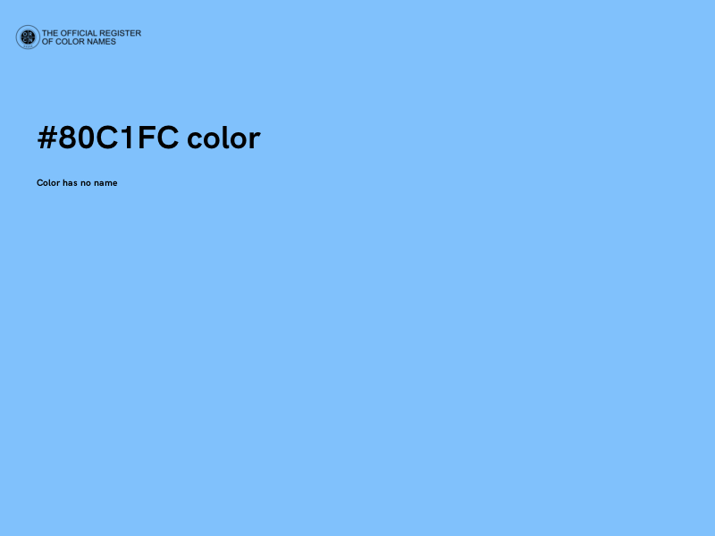 #80C1FC color image