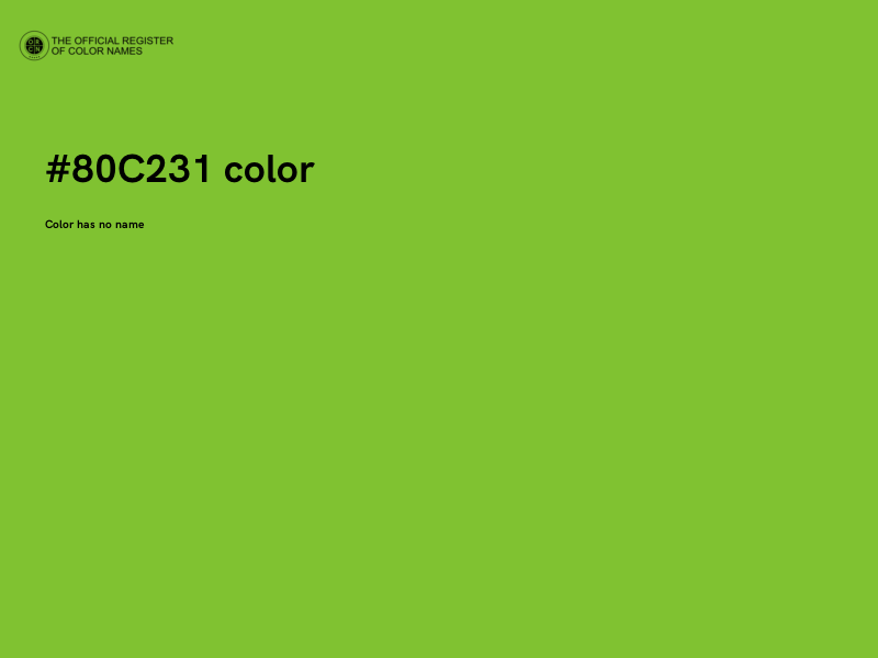 #80C231 color image