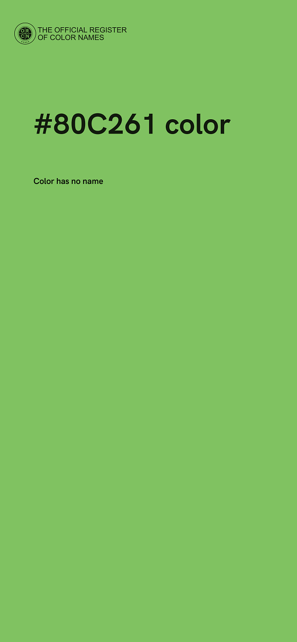 #80C261 color image