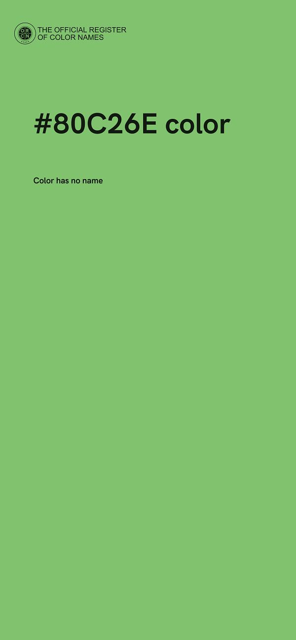 #80C26E color image