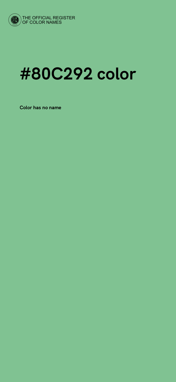 #80C292 color image
