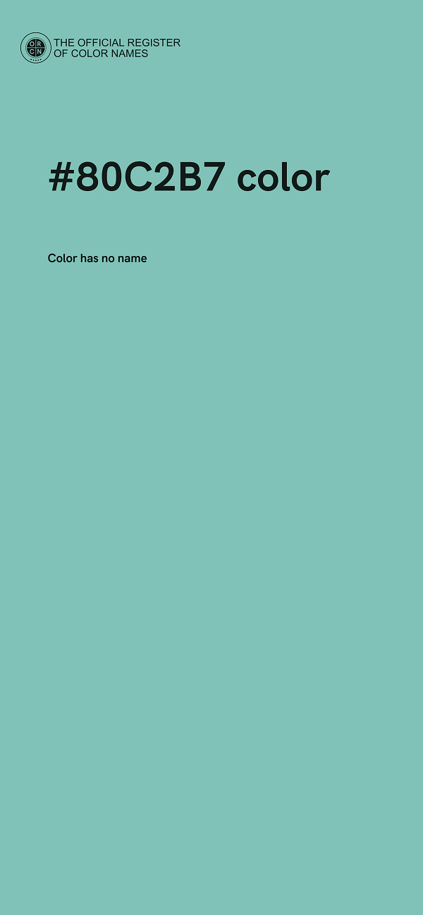 #80C2B7 color image