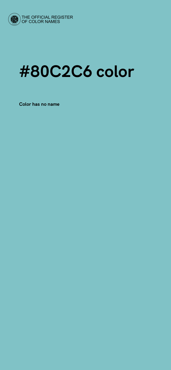 #80C2C6 color image