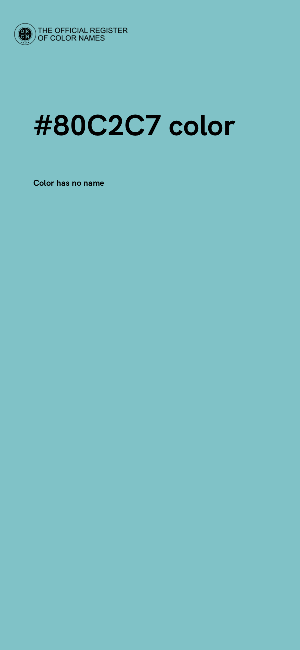 #80C2C7 color image