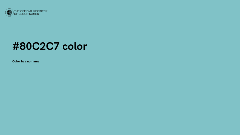 #80C2C7 color image