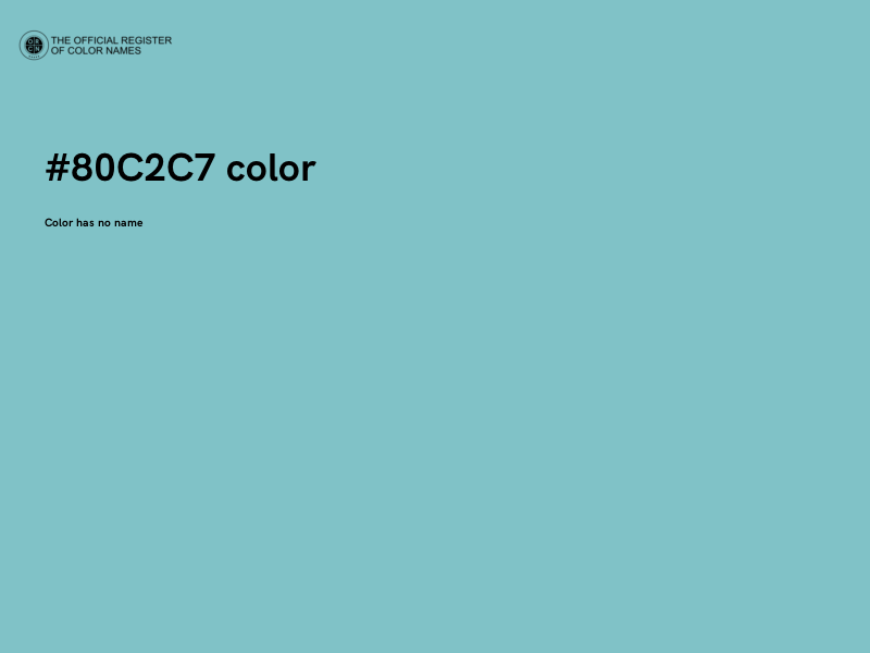 #80C2C7 color image