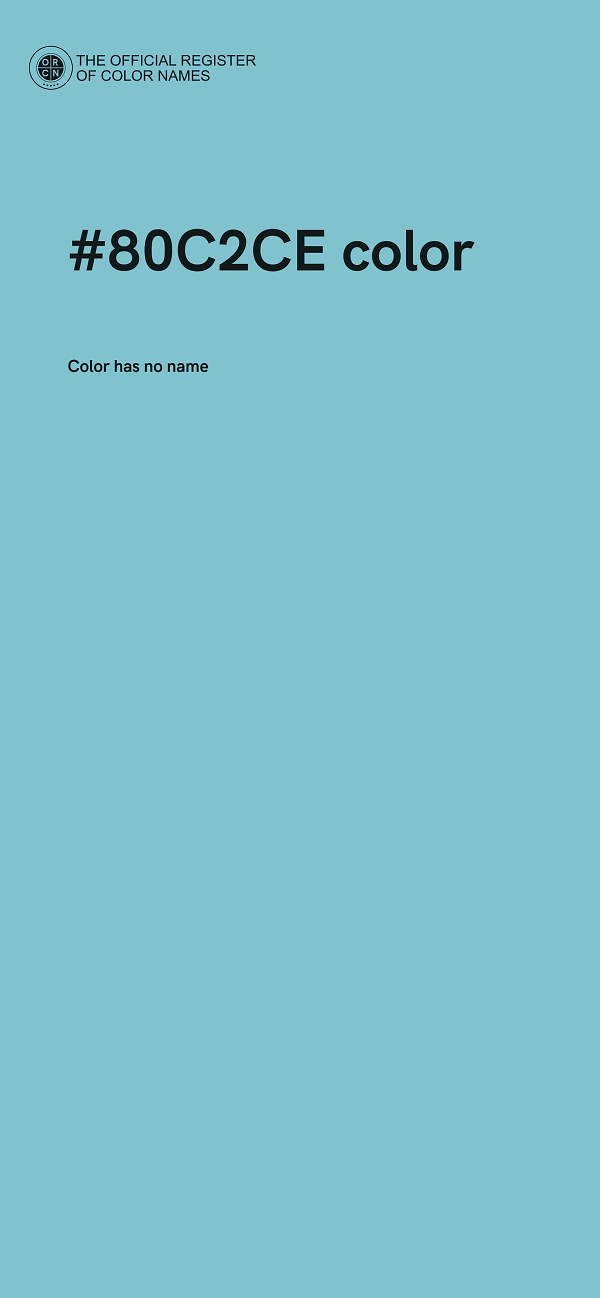 #80C2CE color image