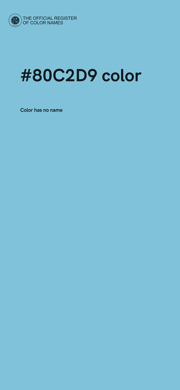 #80C2D9 color image