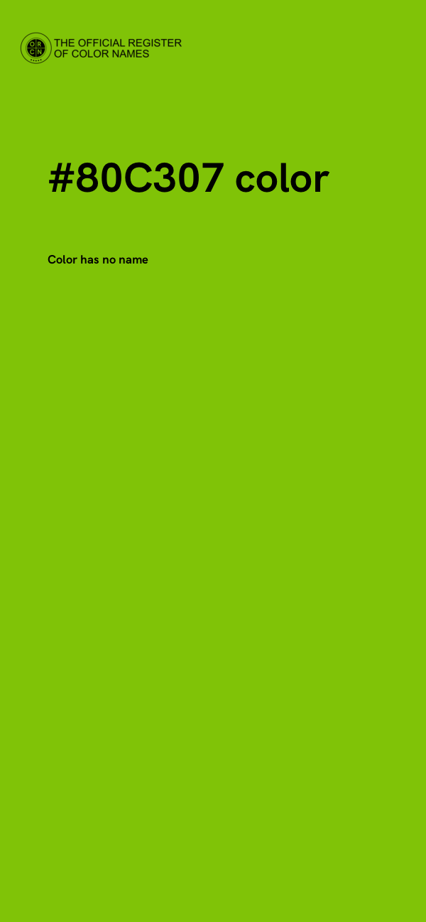 #80C307 color image