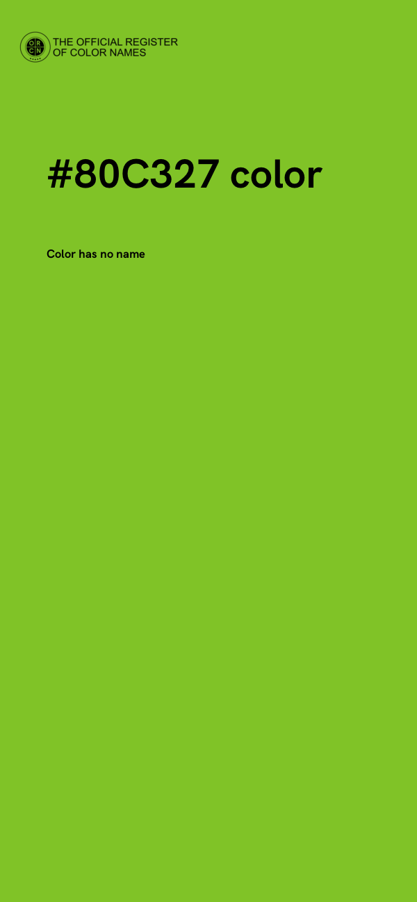 #80C327 color image