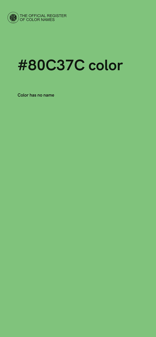 #80C37C color image