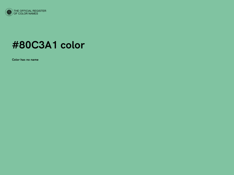 #80C3A1 color image