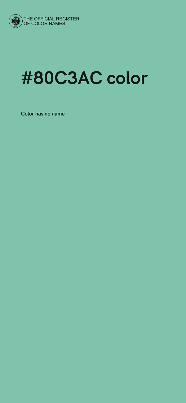 #80C3AC color image