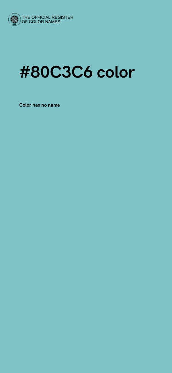 #80C3C6 color image